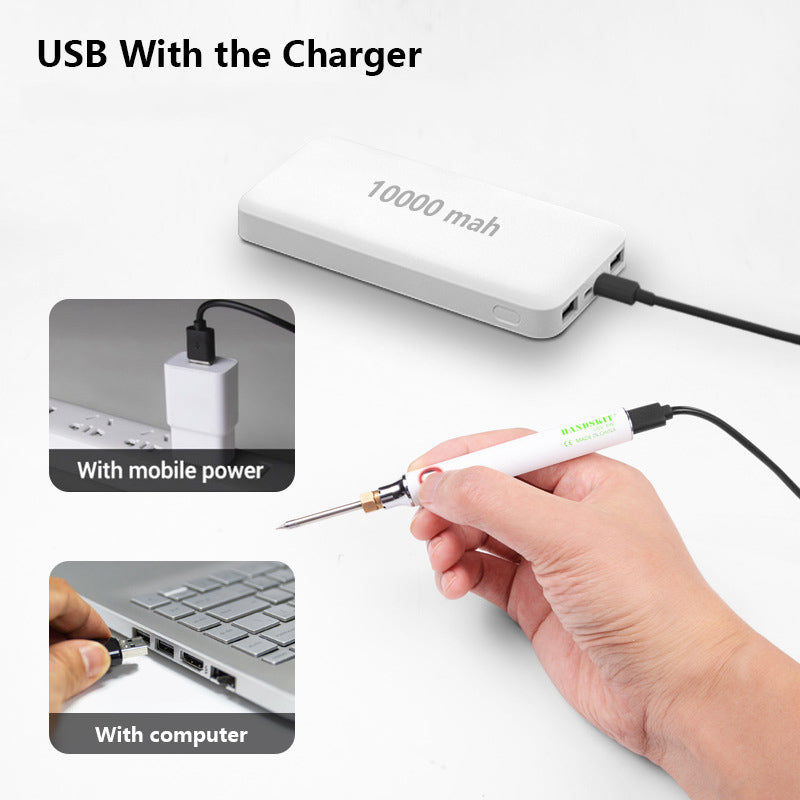 Hjemix | USB Bærbar Elektrisk Loddebolt Sett