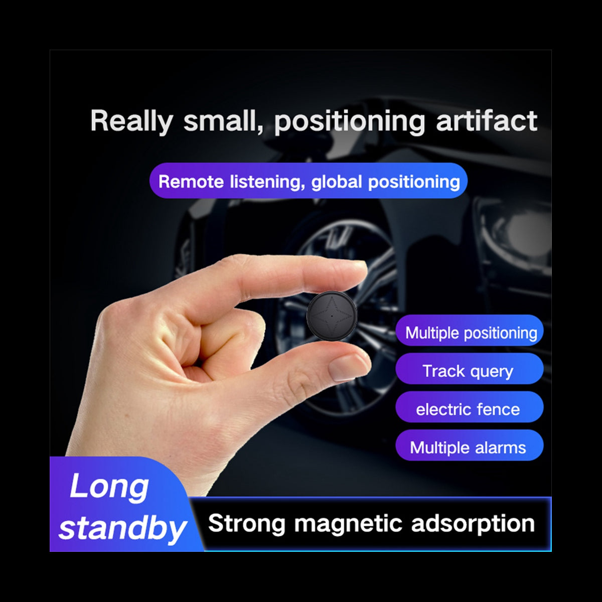 Hjemix | Magnetisk GPS Sporingsenhet for Kjøretøy