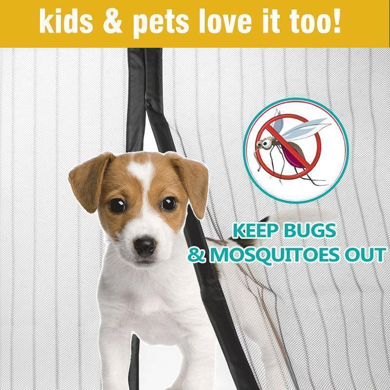 Hjemix | Magnetisk Fluenett Dør med Kontinuerlig Borrelås