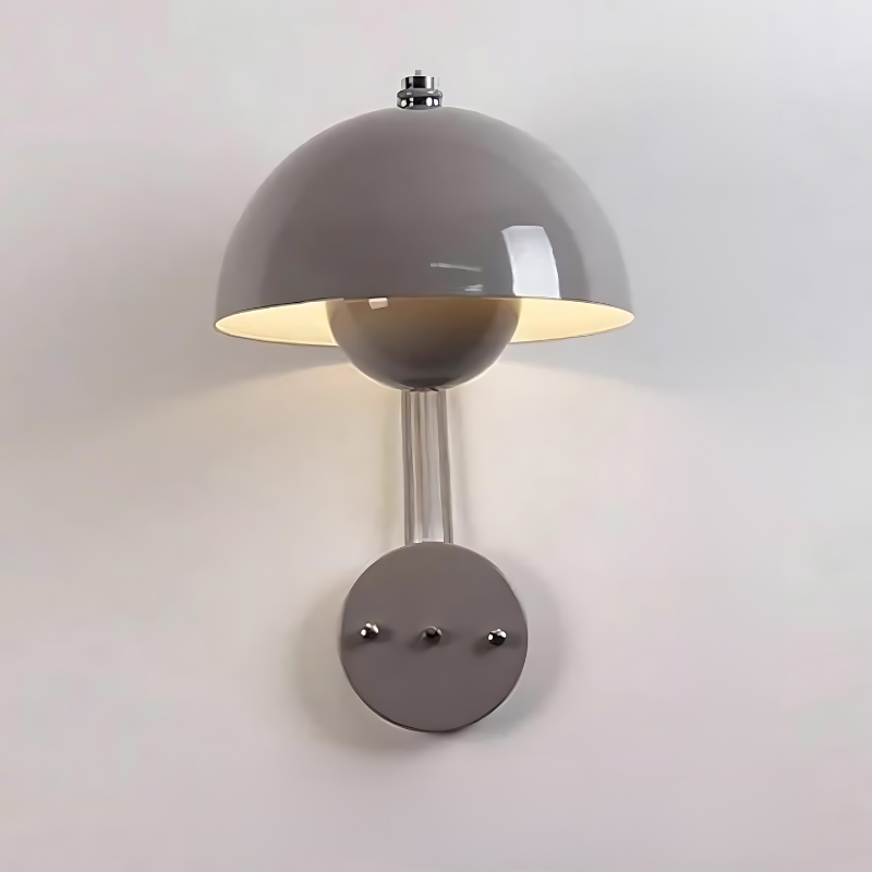 Hjemix | GloomLamp | Moderne blank metall LED vegglampe