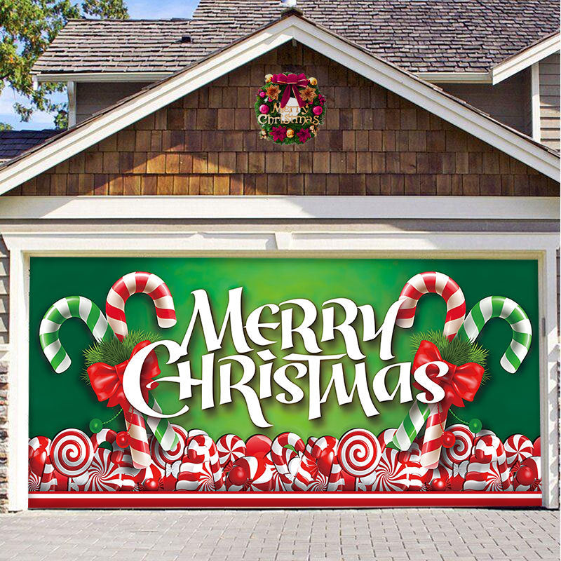 Hjemix | Snow Garage Door Banner Ornament