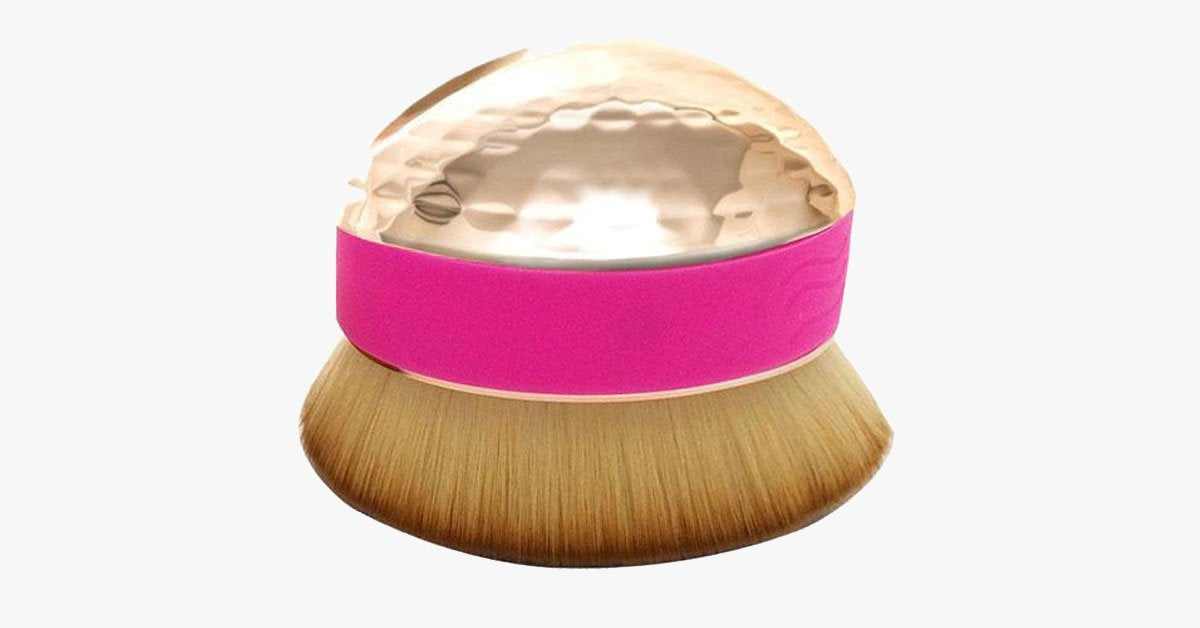 Hjemix | Lett-for-bruk Palm Oval Brush for perfekt blending av sminke