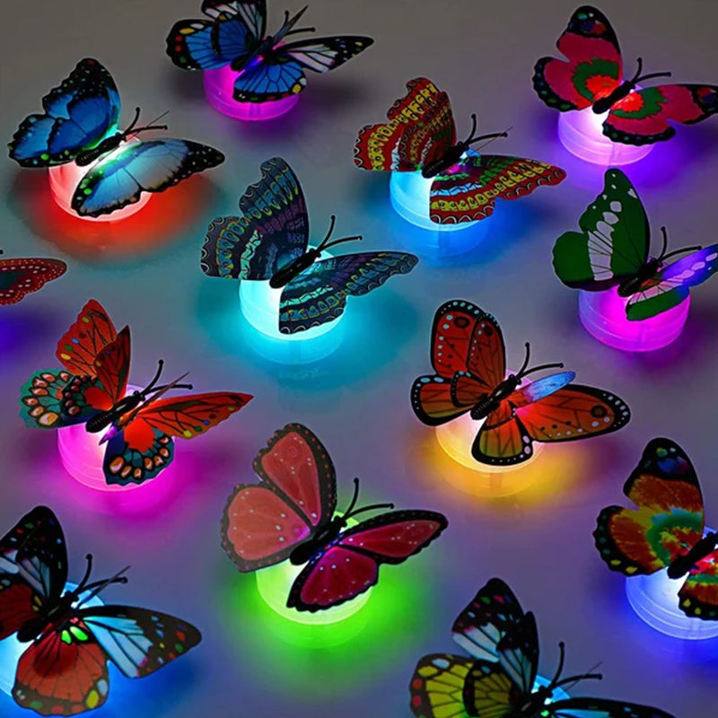 Hjemix | 3D LED Sommerfugl Dekorasjon Nattlys