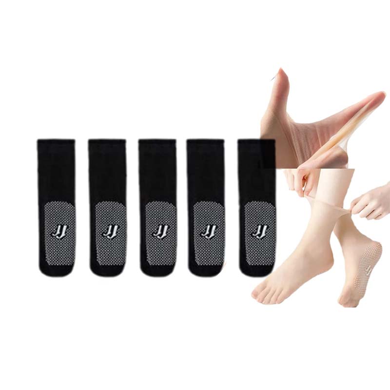 Hjemix | Vår Sommer Usynlige Non-Slip Krystall Silke Sokker