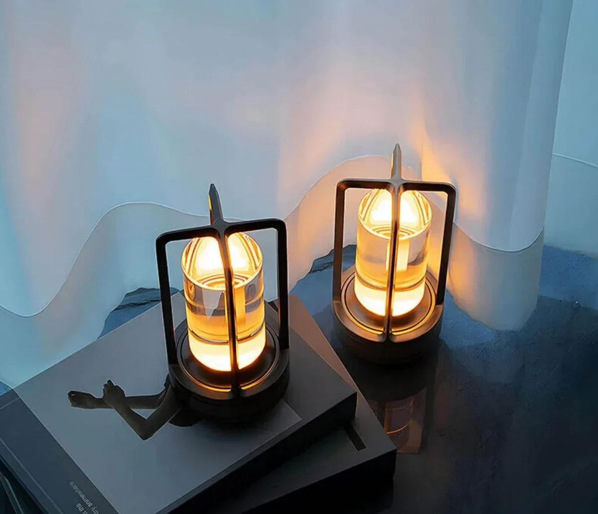 Hjemix | Vanntett og Bærbar Krystall Bordlampe - AuroraGlow