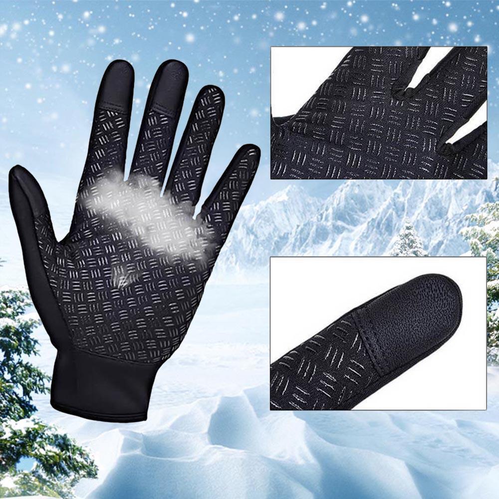 Hjemix | Høy-kvalitets, varme, vindproof og vanntette berøringsskjermhansker, Unisex