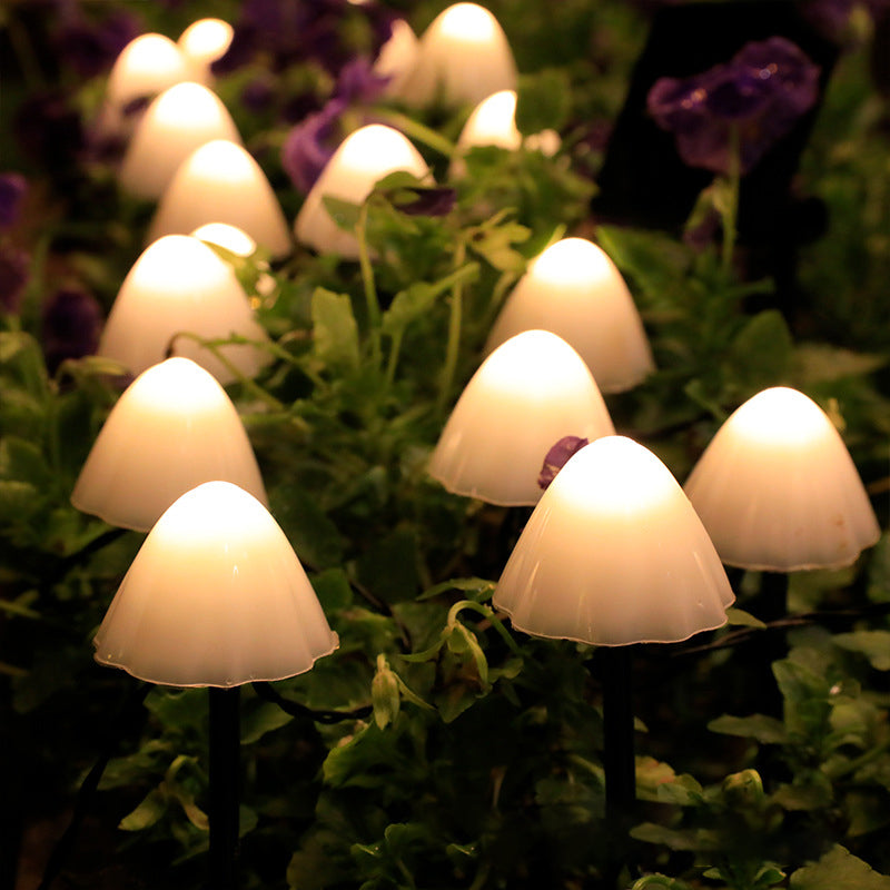 Hjemix | LED Solcelle Lyskjede Bakke Stake Sopplamper