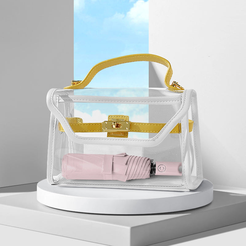 Hjemix | Triple selvåpnende og sammenleggbar paraply med spenne