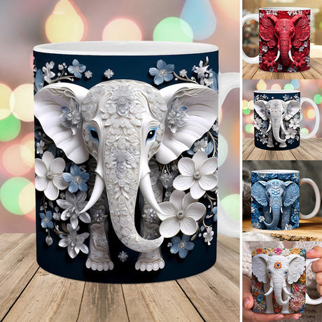 Hjemix | 3D Elefant Blomsterkopp
