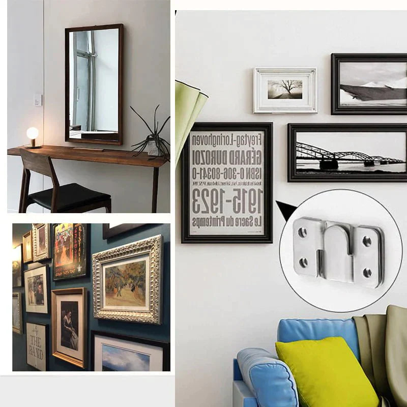 Hjemix | Rustfritt Stål Interlock Henge Spenne