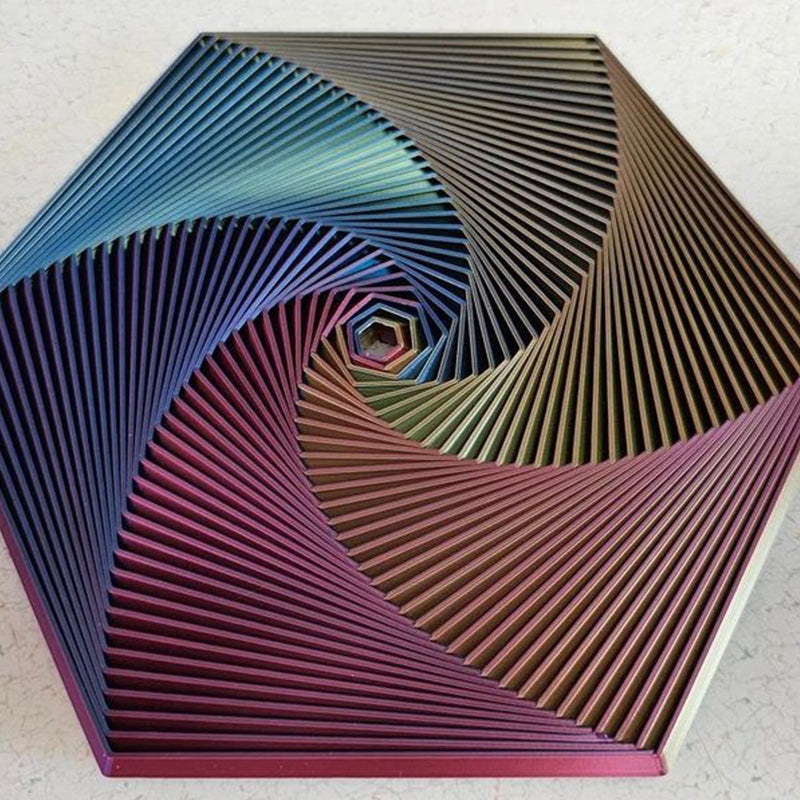 Hjemix | 3D-trykt Fractal Fidget Hexagon