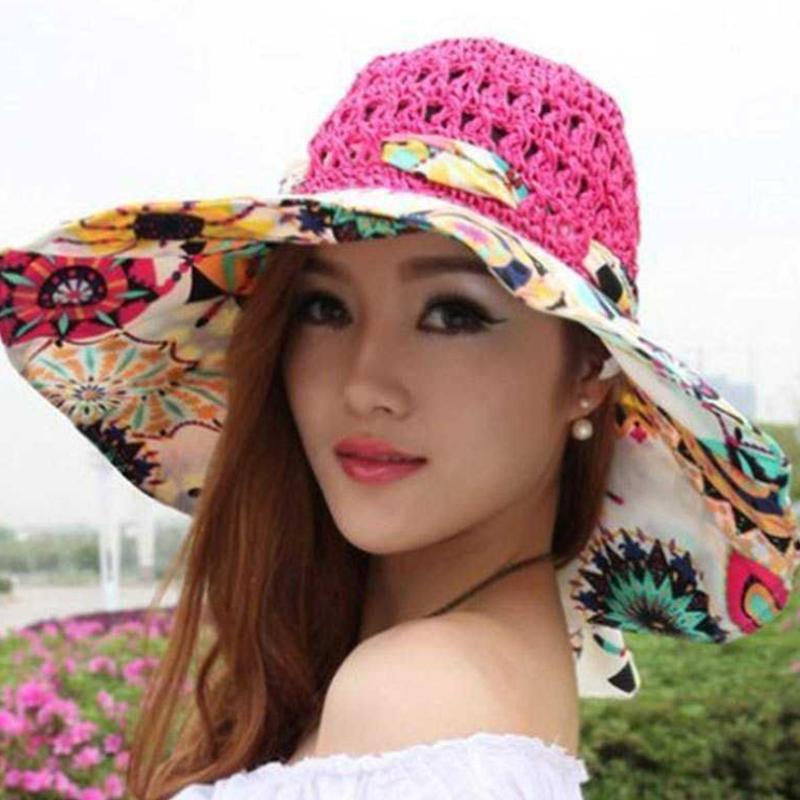 Hjemix | Fashion Hollow Printed Sun Hat