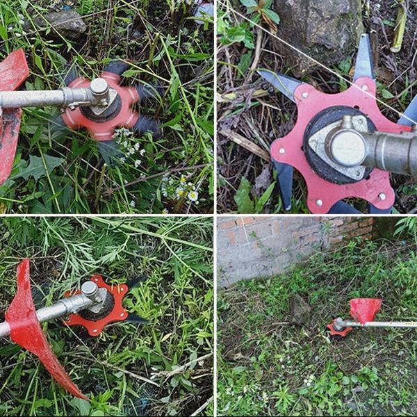 Hjemix | 6 Blader Gressklipperblad Metall Børste Kutter Blader Trimmerblad