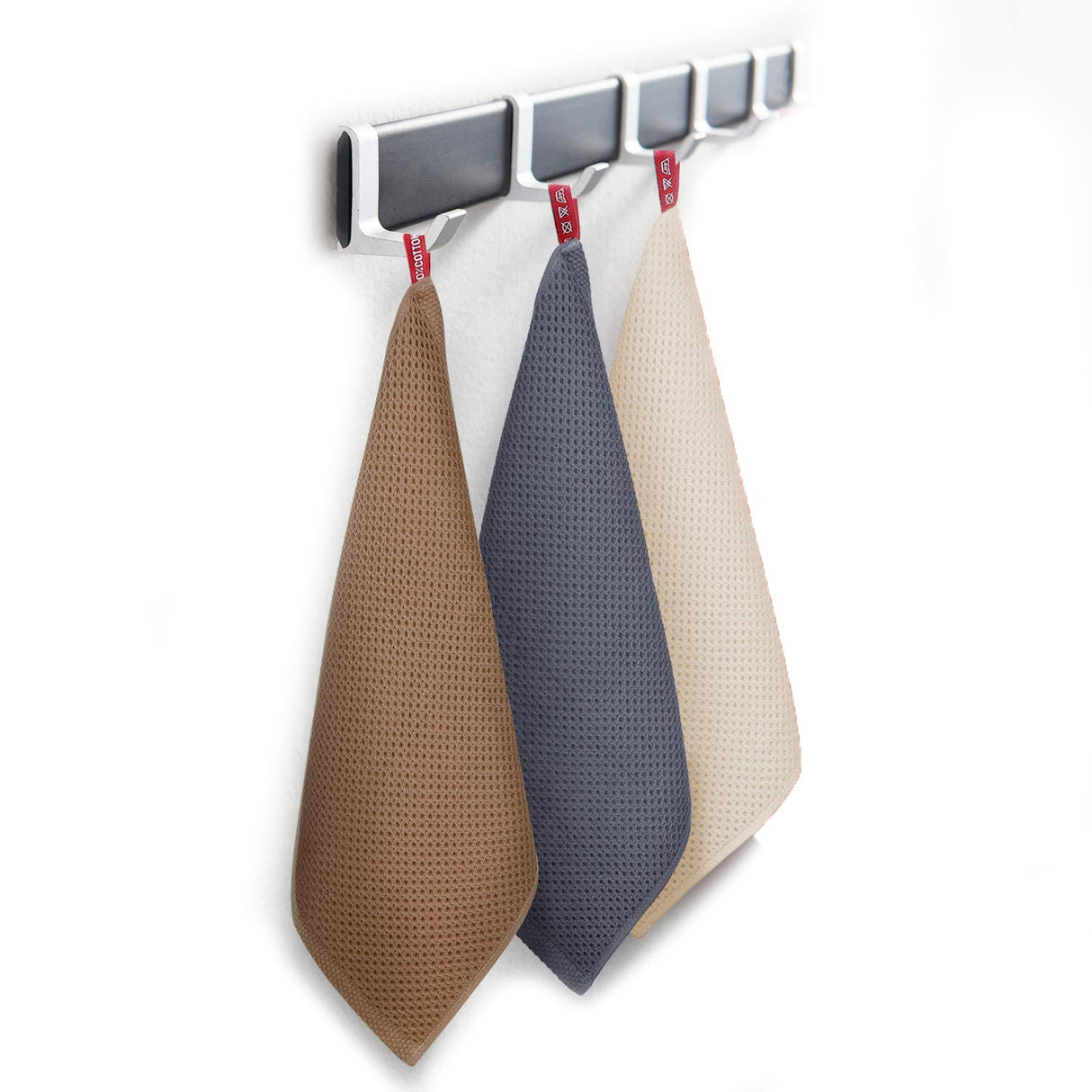 Hjemix | 6-Pakning: Kjøkkenhåndkle i bomullswaffel