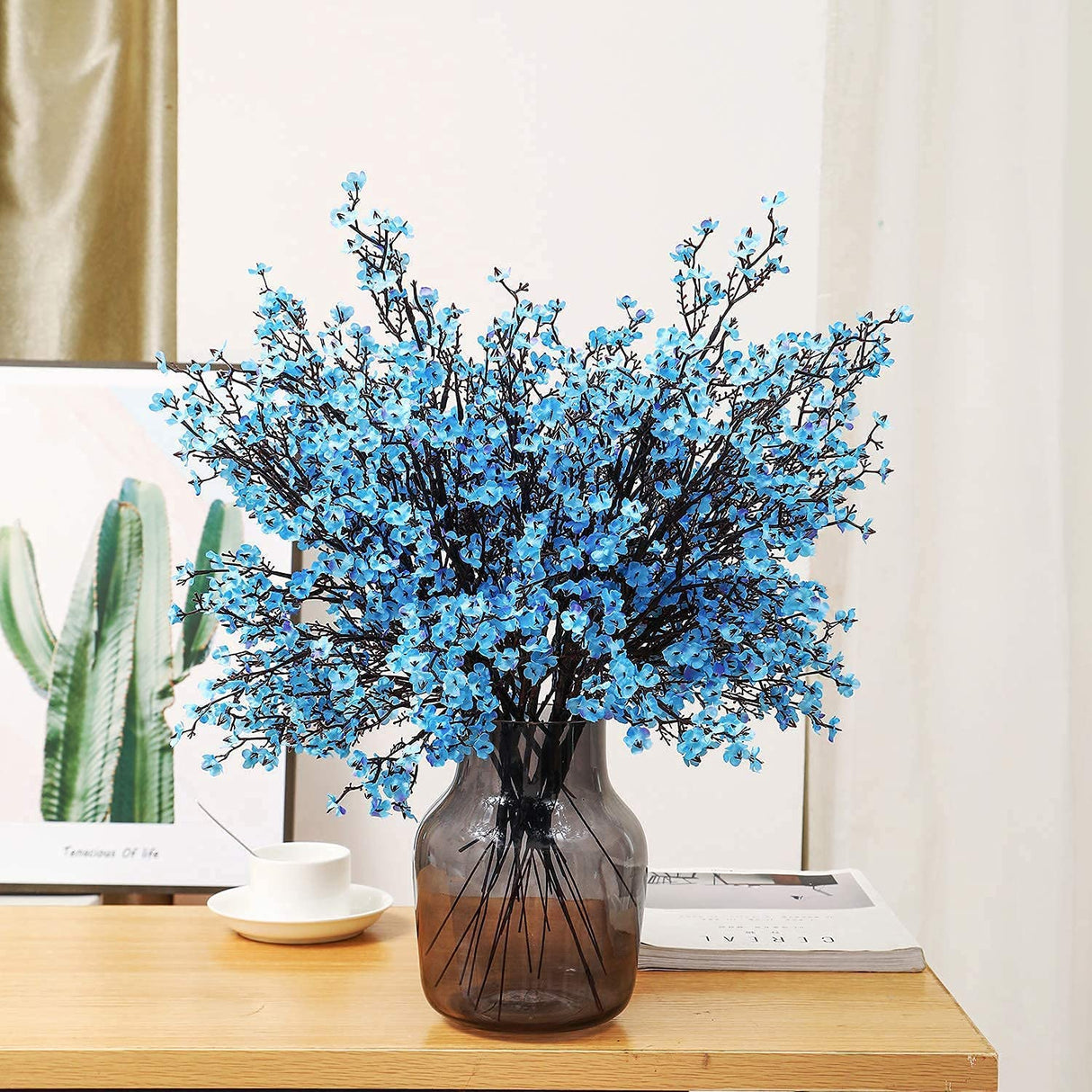Hjemix | 6-delt: Baby's Breath kunstig Gypsophila bukett