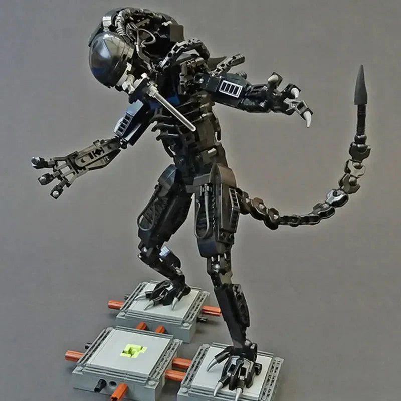 Hjemix | 600PCS Prometheus Aliens Vs Predator Romvesen Figur Mech Modell Byggestein Leketøy Barnegave