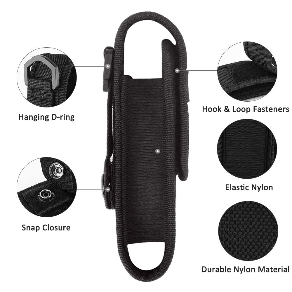 Hjemix | Xtar 2-Pack Lommelykt Batteri Pouch Holster For 6.5"-8" Lommelykter Kompatibel Med Fenix & Sure