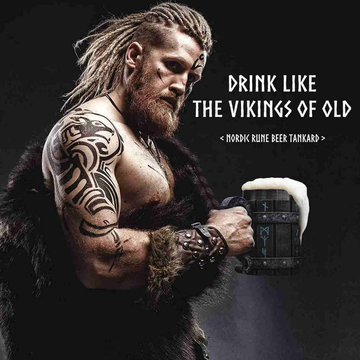 Hjemix | Viking Fatølskrus (Størrelse: 550ml)