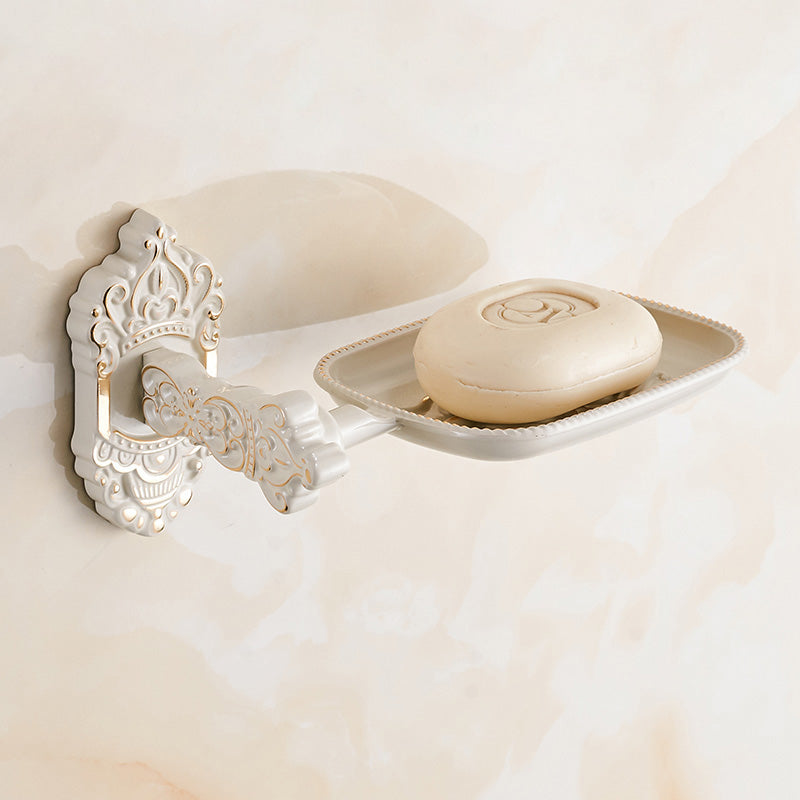 Hjemix | Tradisjonelt badtilbehør sett Hvit badtilbehør maskinvare sett