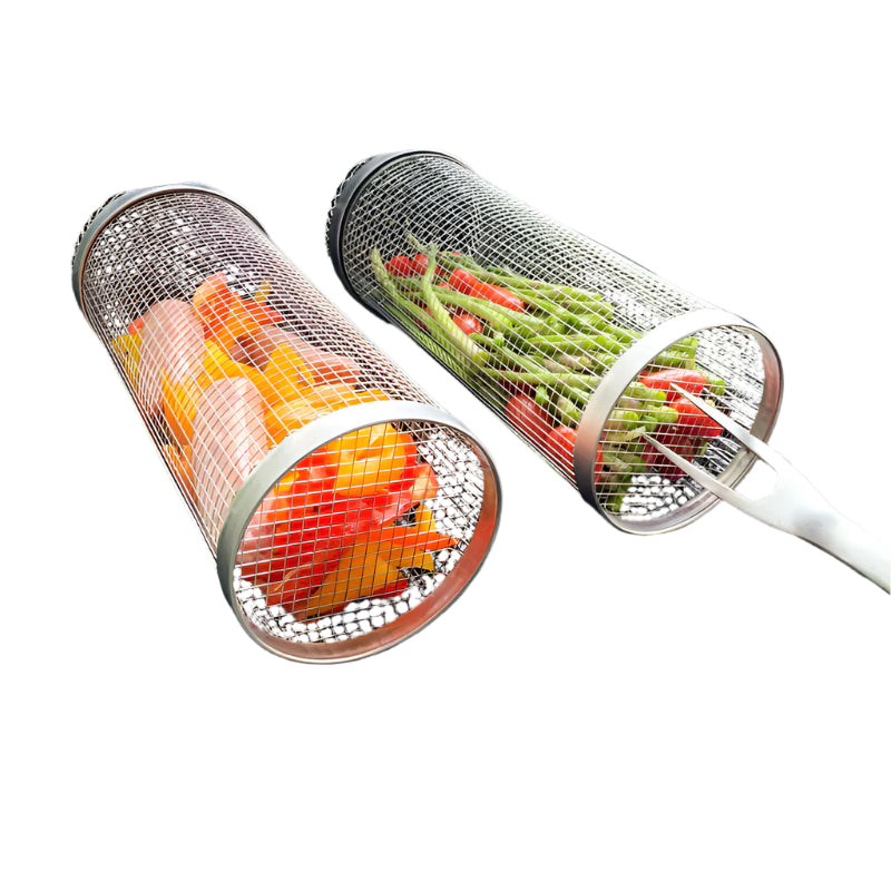 Hjemix | GrillMaster DuoLock Grillkurv laget av rustfritt stål