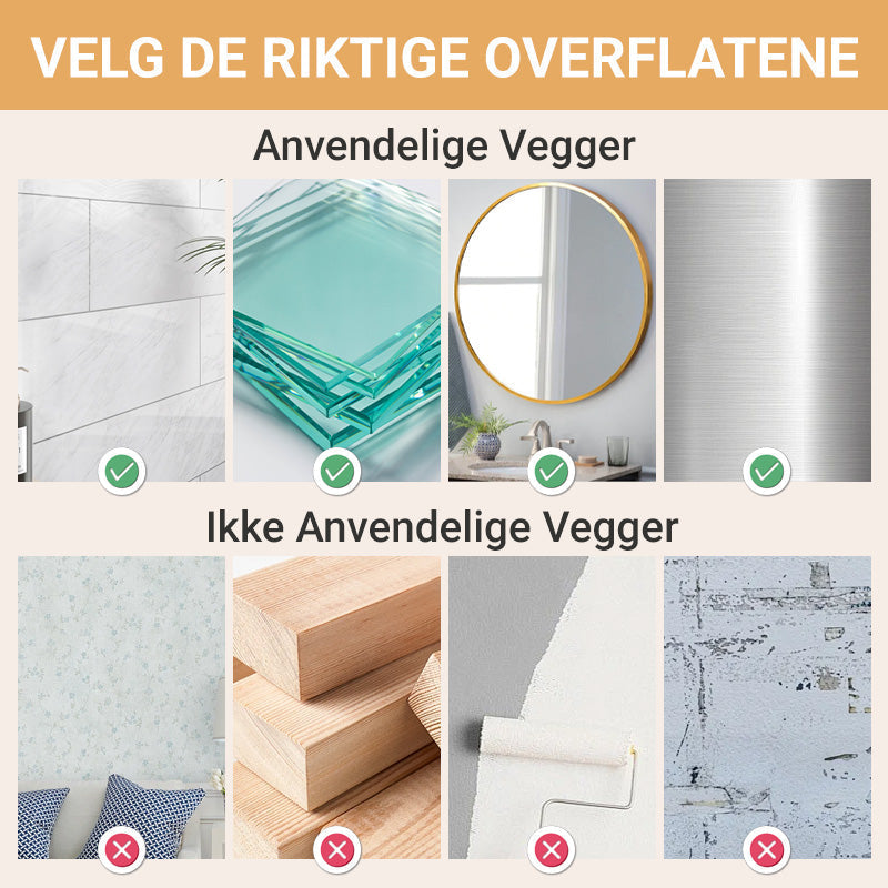 Hjemix | Oppbevaringsstativ med sugekopp og dreneringshull