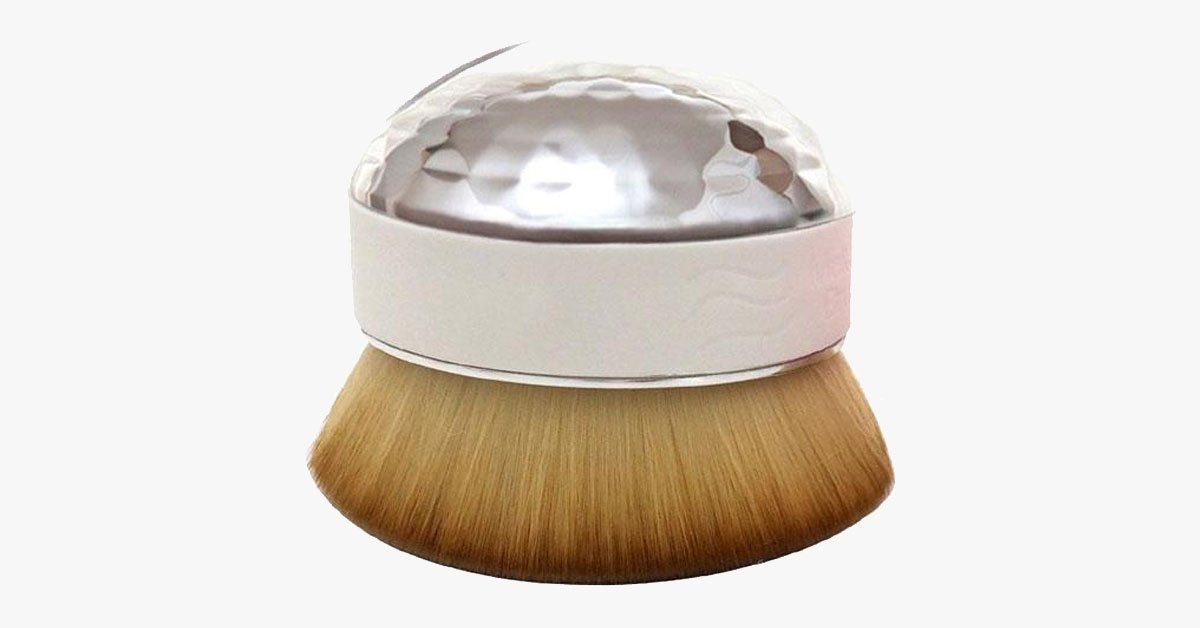 Hjemix | Lett-for-bruk Palm Oval Brush for perfekt blending av sminke