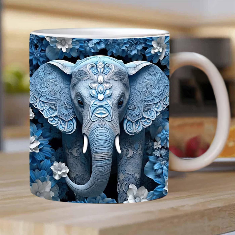 Hjemix | 3D Elefant Blomsterkopp