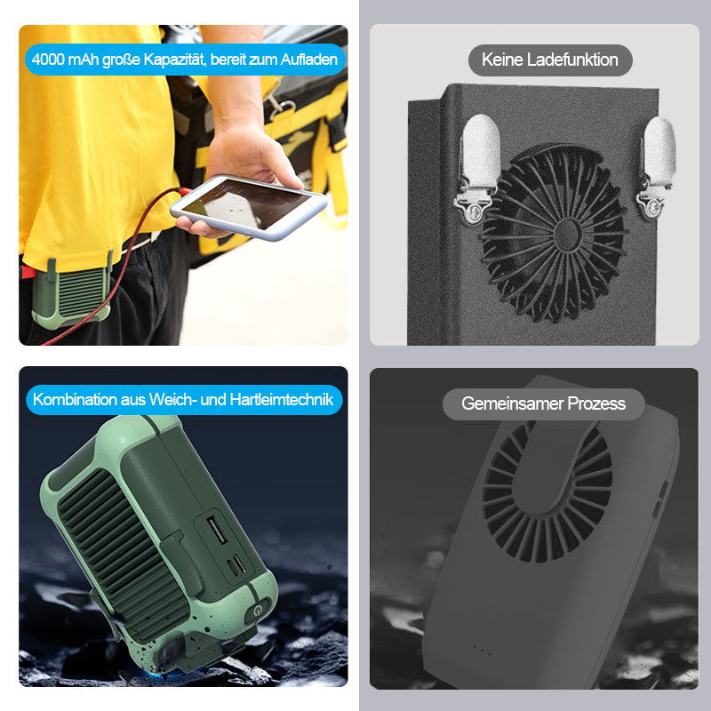 Hjemix | USB oppladbar bærbar hoftevifte