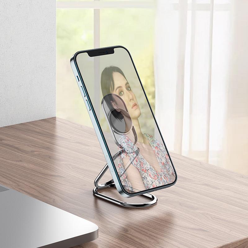 Hjemix | Metallisk sammenleggbar telefonholder