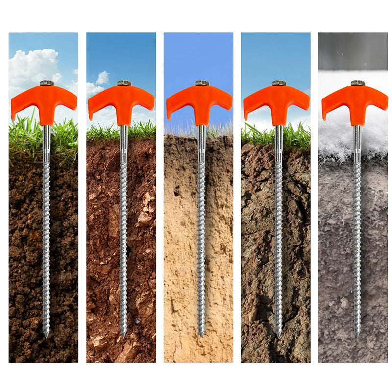 Hjemix | Luminous Carbon Steel Hexagonal Spiral Fluorescent Nail
