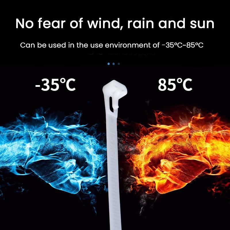 Hjemix | Gjenbrukbare Kabelbånd (100stk)