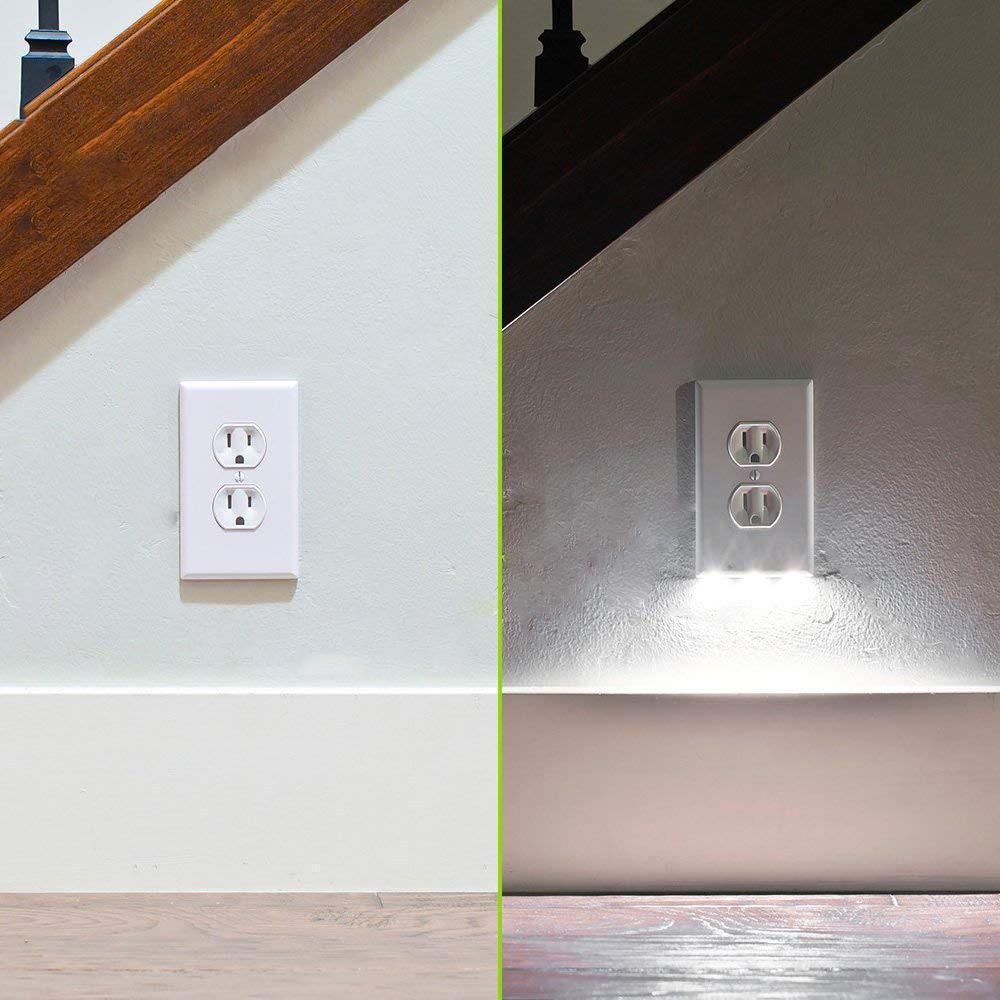 Hjemix | Outlet veggplate med LED nattlys