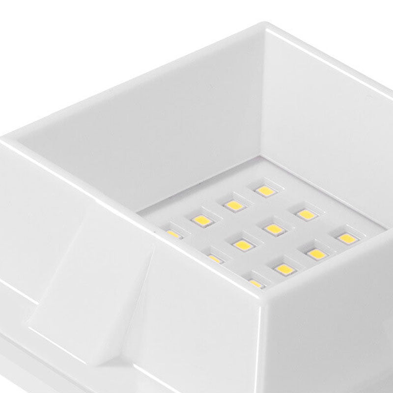 Hjemix | Solar UFO-formet design gjerde lys LED utendørs vegglampe