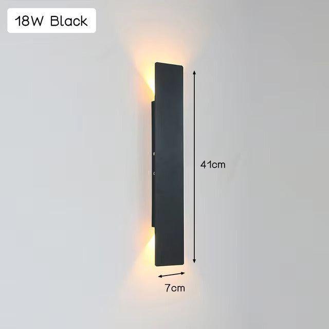 Hjemix | Light - Moderne værbestandig LED-vegglampe laget av aluminium for utendørs bruk