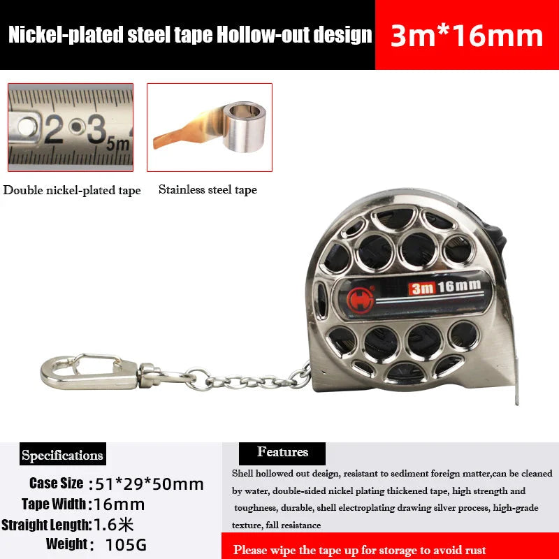 Hjemix | Rustfritt Stål Korrosjonsbeskyttelse Teleskopisk Målebånd