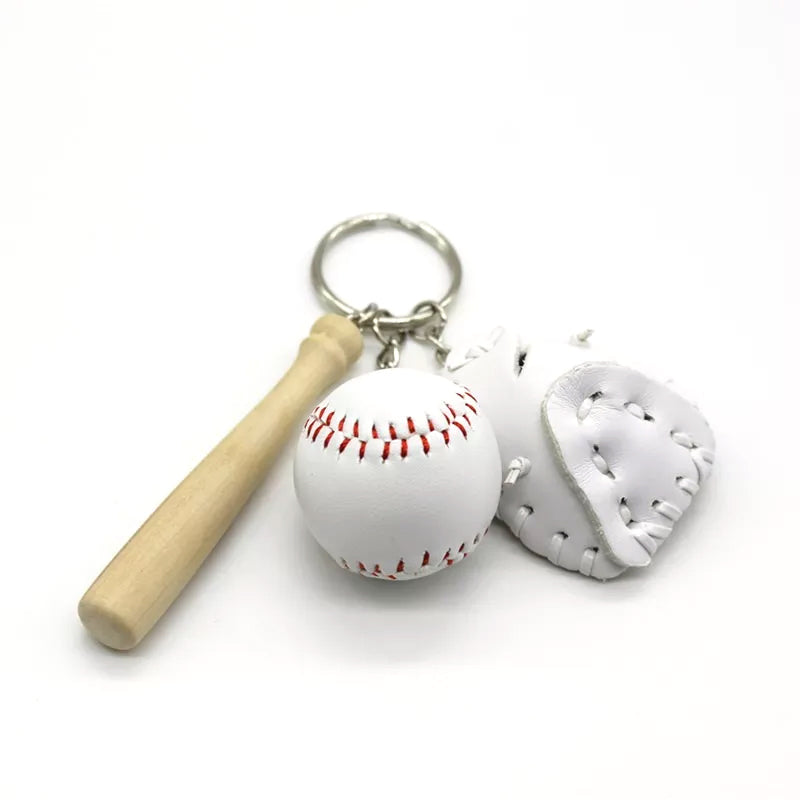 Hjemix | Mini Baseballhanske Sett Charm Nøkkelring