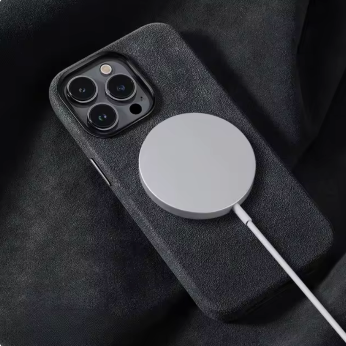 Hjemix | iPhone Best MagSafe etui – "Alcantara"