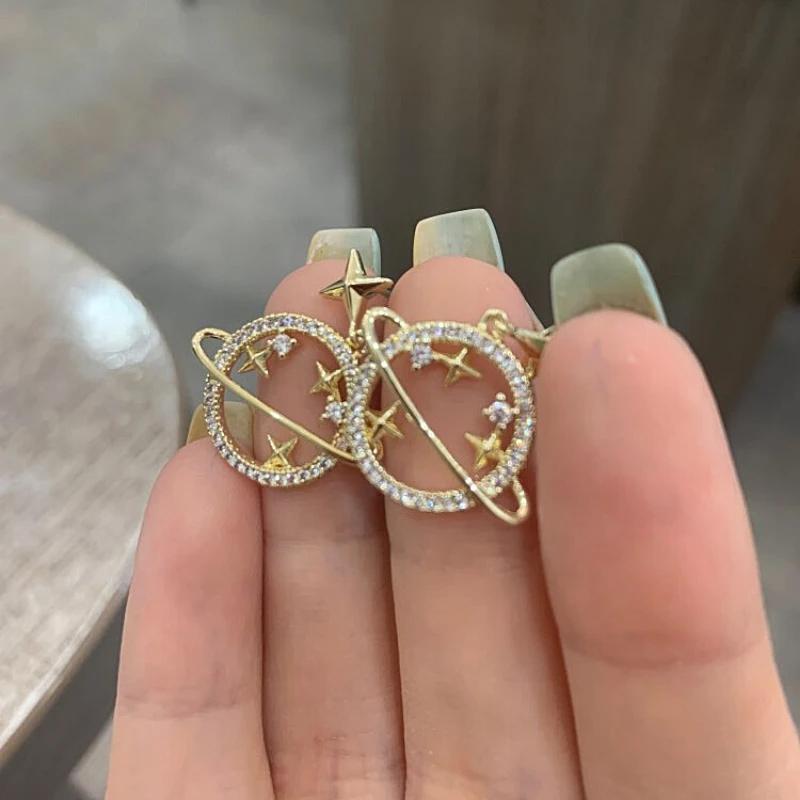 Hjemix | Saturn Gull Øredobber