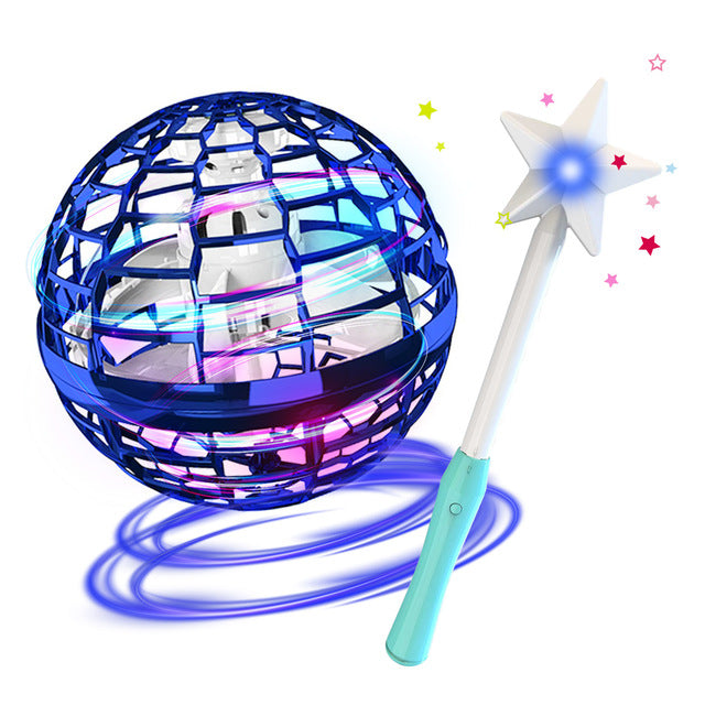 Hjemix | Flynova Pro Flyball Spinner Leke Håndkontrollert Drone Helikopter 360 Graders Roterende Mini UFO med Lys Barnegaver