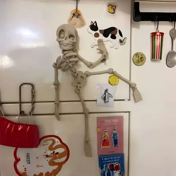 Hjemix | 3D-printet vintage skjelett magnetisk figur 🎃