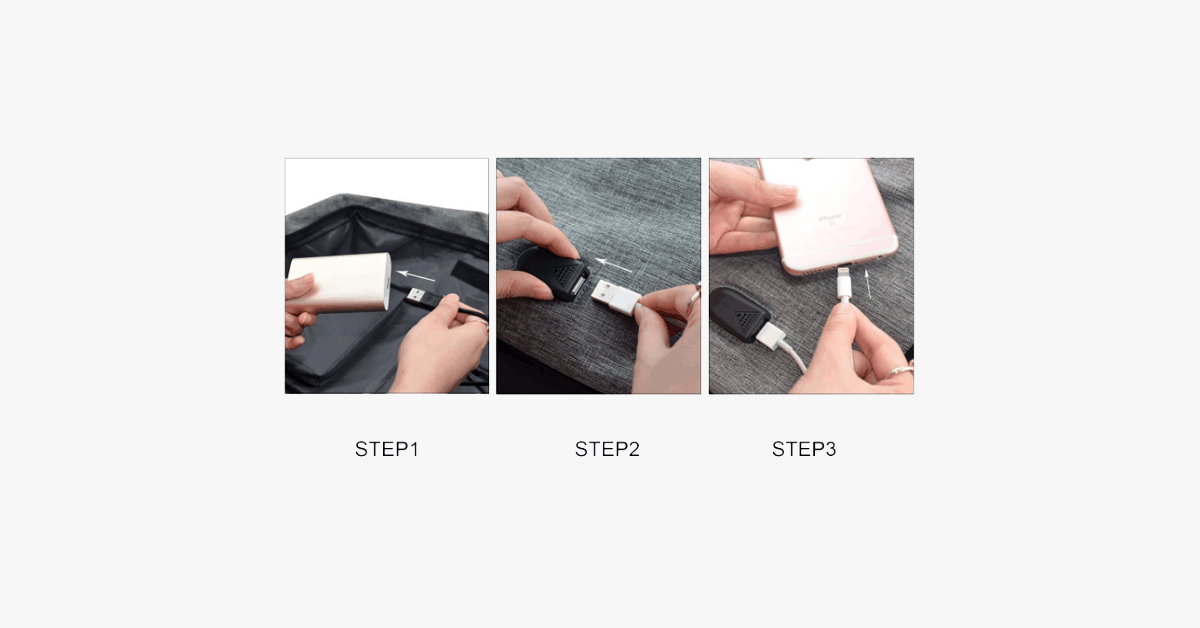 Hjemix | Original USB-lading Anti-tyveri Ryggsekk