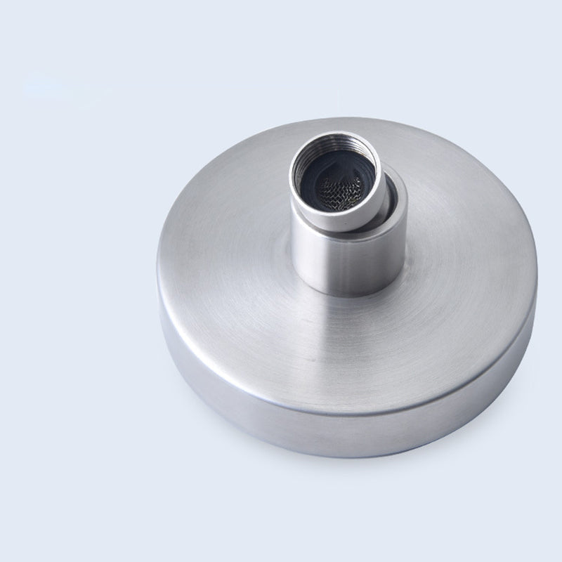 Hjemix | Rustfritt Stål Dusj Kombinasjon Rund Fast Dusjhode med Dusjarm