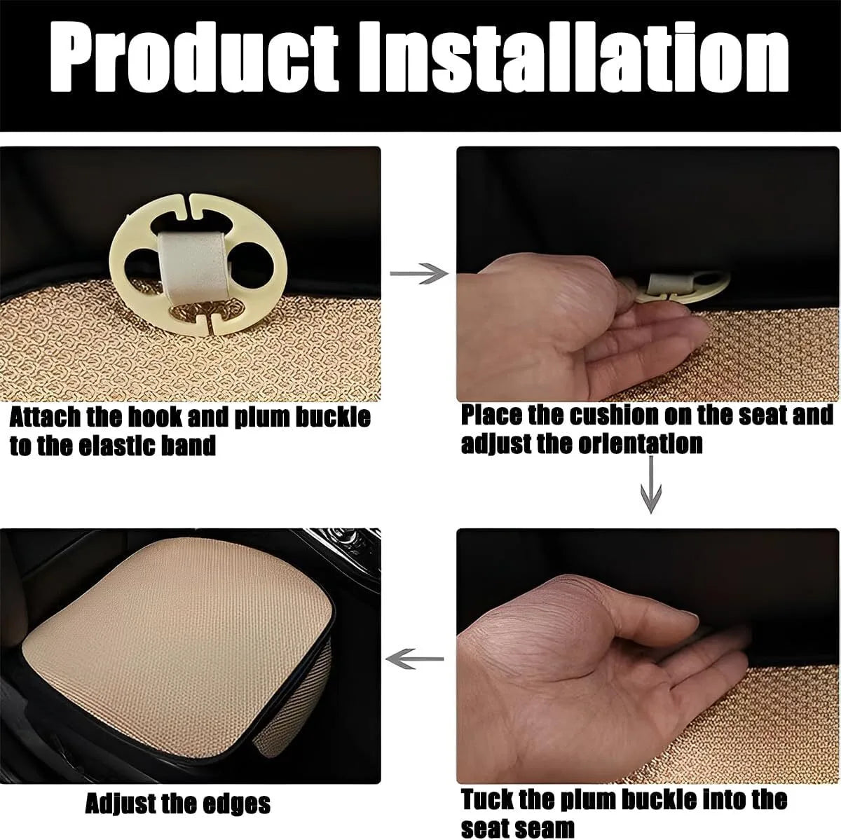 Hjemix | Anti-skli bilpute laget av is-silk, egnet for sommerbruk