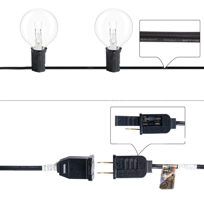 Hjemix | Royaleva Utendørs Dimmable Lyslenker - 20 fot LED Ambient Belysning
