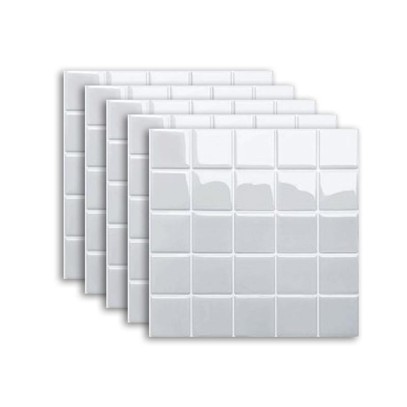 Hjemix | Hvit Mosaic Peel & Stick Flis Vanntett Kjøkken Backsplash Tapet