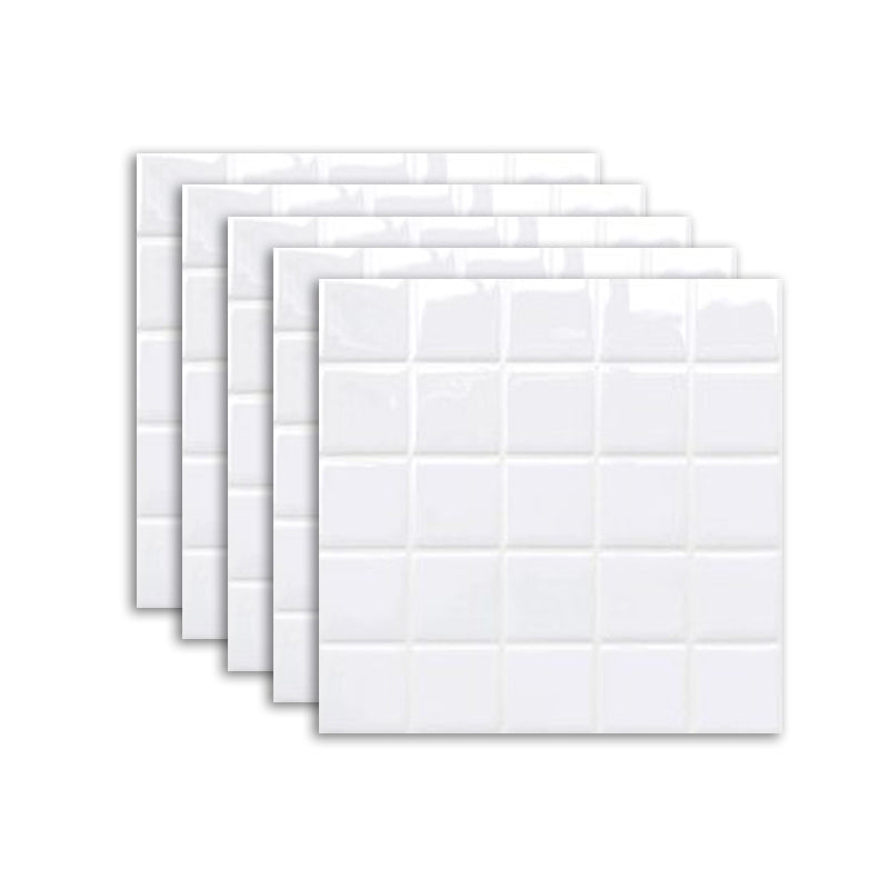 Hjemix | Hvit Mosaic Peel & Stick Flis Vanntett Kjøkken Backsplash Tapet
