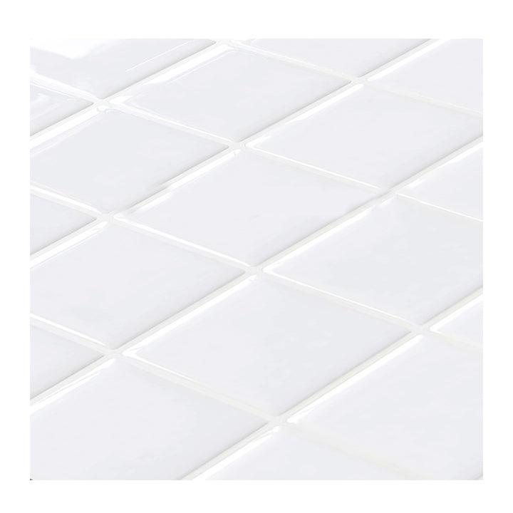 Hjemix | Hvit Mosaic Peel & Stick Flis Vanntett Kjøkken Backsplash Tapet