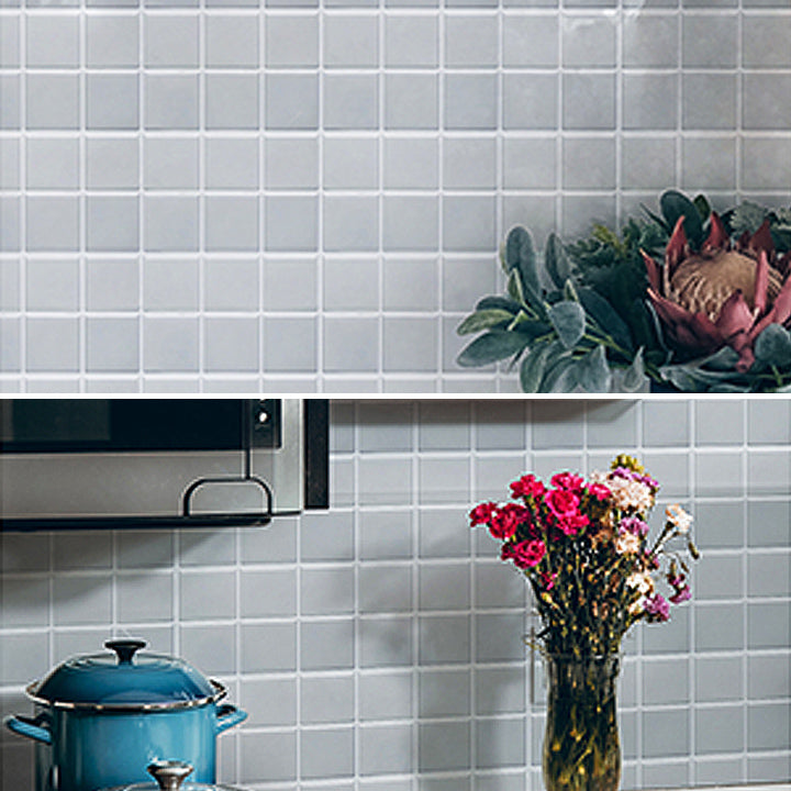 Hjemix | Hvit Mosaic Peel & Stick Flis Vanntett Kjøkken Backsplash Tapet