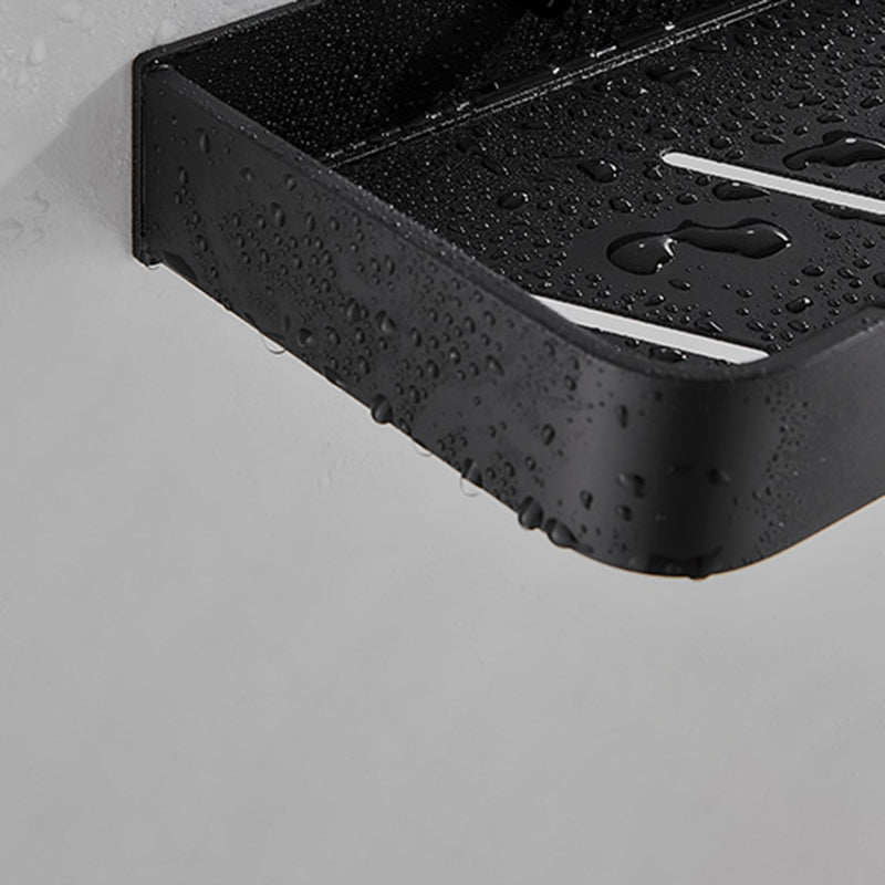 Hjemix | Matt svart badsett Moderne 1/2 - Stykke Rustfritt stål badhylde