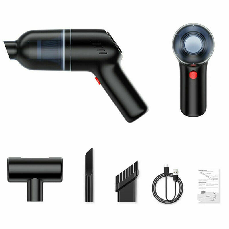 Hjemix | Trådløs håndholdt bil støvsuger oppladbar